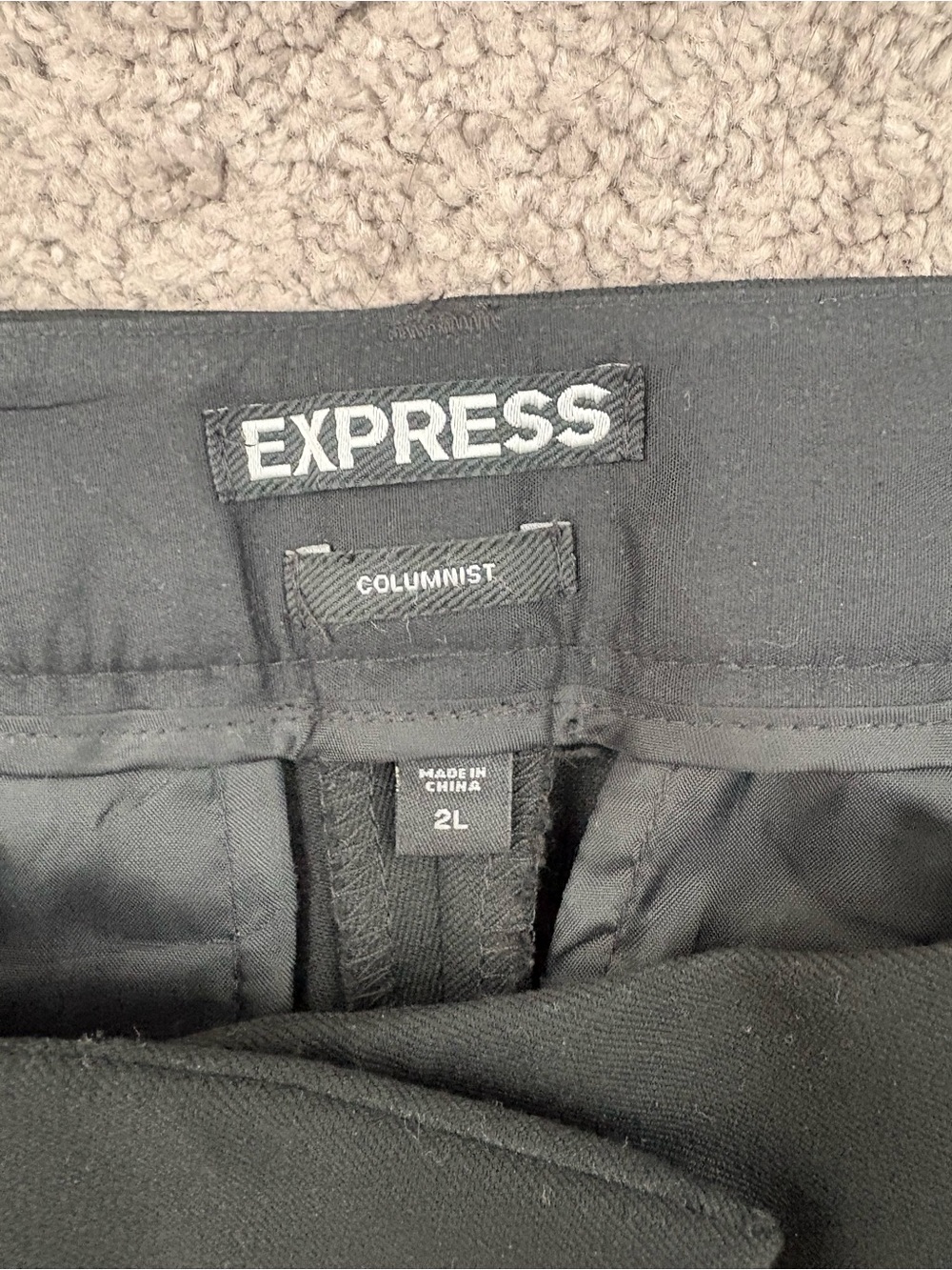 Express Black Slim Straight Dress Pants - Picture 3 of 4